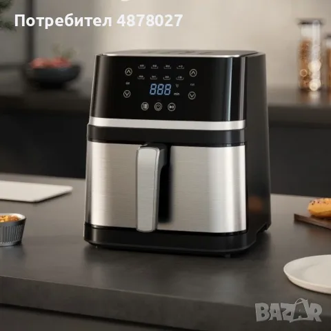 Електрически фритюрник с капацитет 10L – неръждаема стомана, 1350W, автоматично изключване, снимка 5 - Други - 55419656