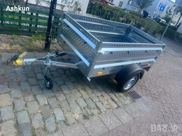 Алуминиево ремарке Humbaur с надстройка (210х115 см), снимка 3 - Ремаркета - 55080046