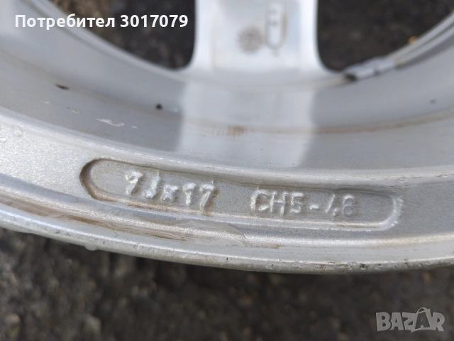 Джанти Пежо 17 цола 5х108, снимка 4 - Гуми и джанти - 54984613
