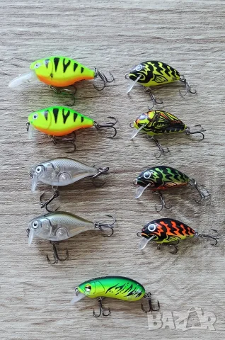 Воблери за кефал Rapala XLight Crank и Salmo Tiny 40Евро комплект