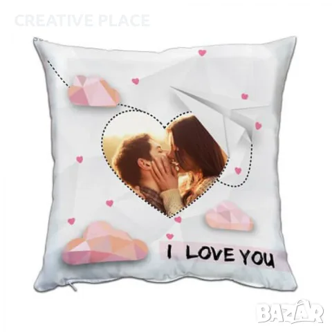 Възглавница със снимка - I Love You, снимка 2 - Романтични подаръци - 55599526