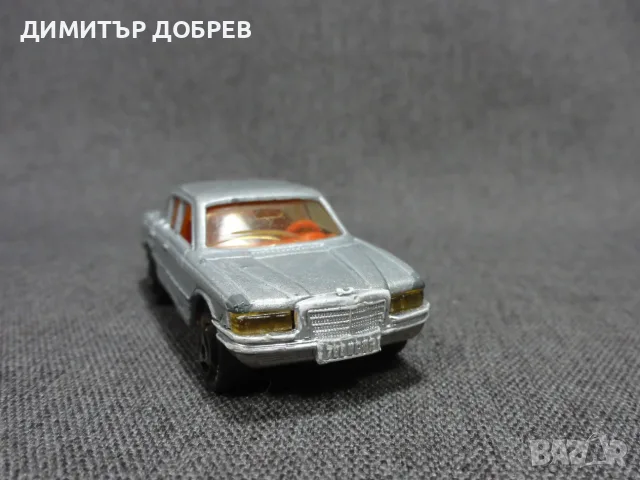 СТАРА РЕТРО МЕТАЛНА КОЛИЧКА MERCEDES BENZ 450 SE MAJORETTE FRANCE, снимка 5 - Колекции - 55662920