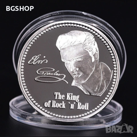 Монета Elvis Presley / Елвис Пресли - Silver, снимка 6 - Нумизматика и бонистика - 54944273