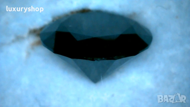 Диамант, Moissanite Brilliance, черен, със сертификат, гравиран номер на камъка -95 ЕВРО - 4 карата, снимка 10 - Бижутерийни комплекти - 55082895
