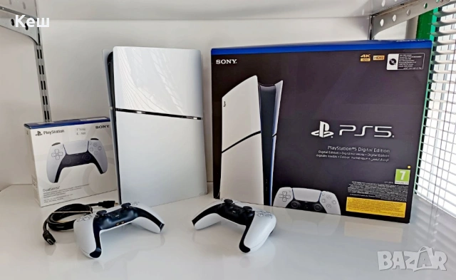 Конзола Playstation 5 Slim DIGITAL (2бр. контролери), снимка 2 - PlayStation конзоли - 54751693