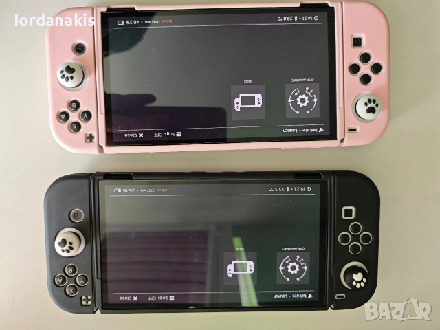 Nintendo switch oled, ОСТАНА 1 брой с розовия кейс. Хакнато.