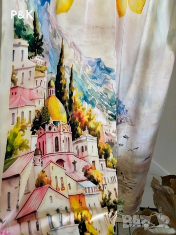 Сатенен сет от две части с лимони, снимка 3 - Комплекти - 54766101