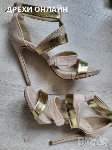 Сандали розово и златисто + подарък, снимка 3 - Сандали - 54053969