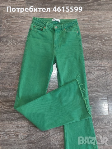 зелени дънки на Zara