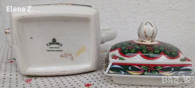Винтидж коледен чайник Sadler, Англия, снимка 13 - Аксесоари за кухня - 53999985