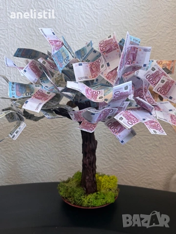 Дърво на парите – 30 см | Ръчна изработка | НАЛИЧНО