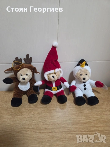 Чисто нов комплект от три коледни плюшени играчки My OLi.