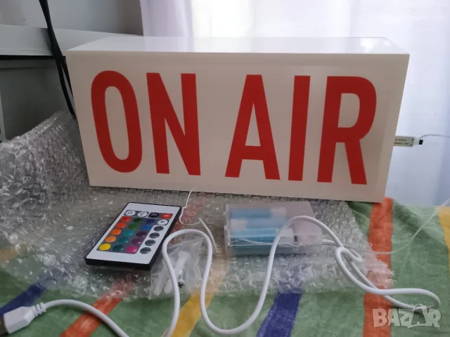 Супер модерна светеща LED табела ON AIR, снимка 3 - Рекламни табели - 55383381