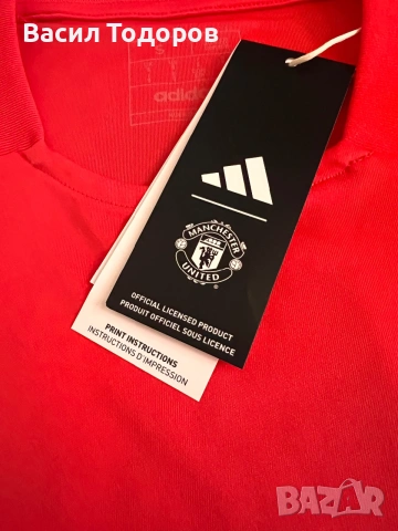 Лицензирана спортна тениска на Манчестър Юнайтед/ Manchester United/ Adidas размер S, снимка 3 - Тениски - 55050189