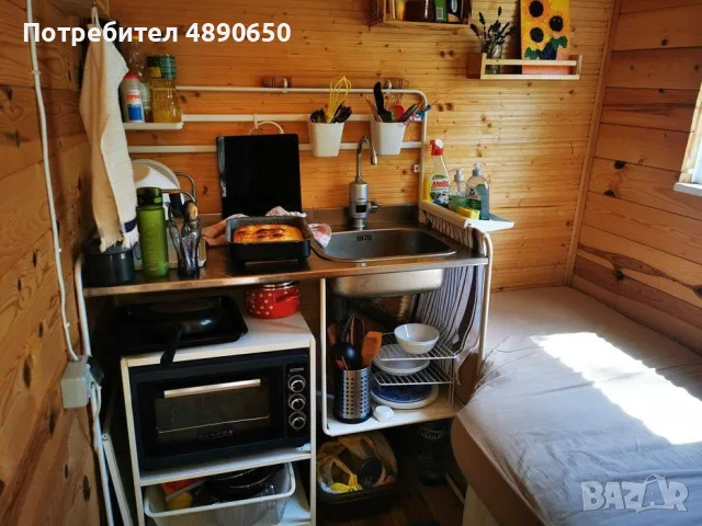 ПРОДАВА СЕ КАРАВАНА С БУНГАЛО в Черноморец, снимка 9 - Вили - 55339451