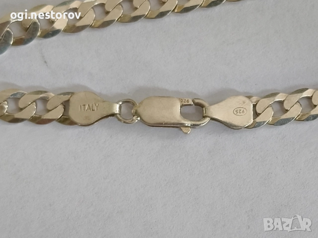 Сребърна гривна, снимка 3 - Гривни - 54530798