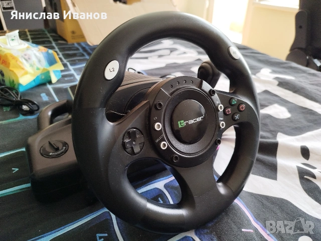 Волан с педали TRACER DRIFTER STEERING WHEEL PC/PS2/PS3 - TRAJOY 34009