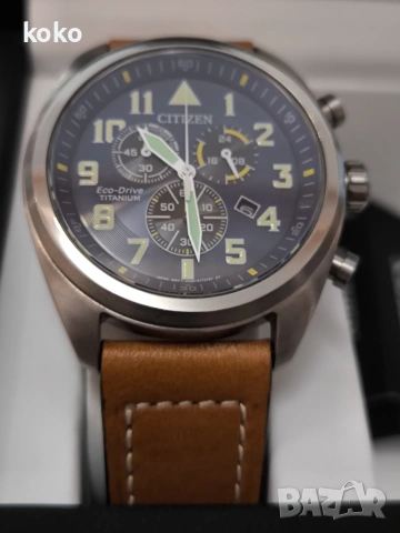 Часовник Citizen Ecodrive Titanium , снимка 5 - Мъжки - 55173928