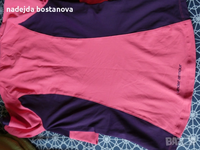 продавам дамска горница за спорт на марката under armour в розово и лилаво, снимка 4 - Други - 54500979