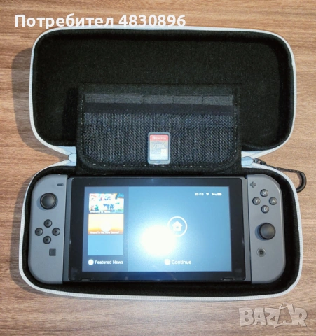 Nintendo Switch V1 + Legend of Zelda: Breath of the Wild + Чисто нов калъф, снимка 7 - Nintendo конзоли - 54586894
