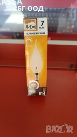 LSC Candle Bulb E14 Топло бяло 7W Dimmable
