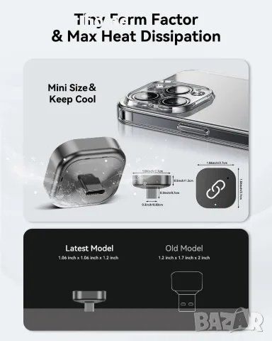 Spedal 2026 Безжичен CarPlay адаптер USB C, Plug & Play Auto-Connect, Съвместим с автомобили от 2016, снимка 4 - Аксесоари и консумативи - 55333649
