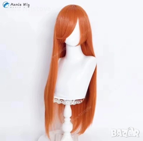Оранжева 80см перука Orihime Inoue, снимка 2 - Други - 54987953