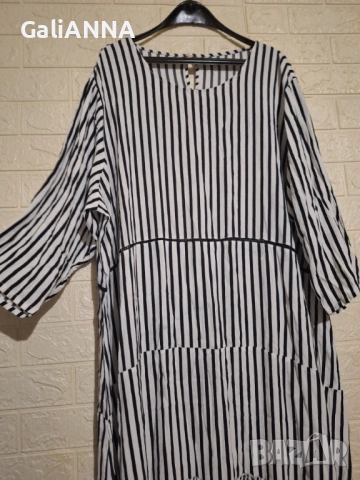 СТРАХОТНА РОКЛЯ РАЕ 4XL-5XL, снимка 5 - Рокли - 54585813