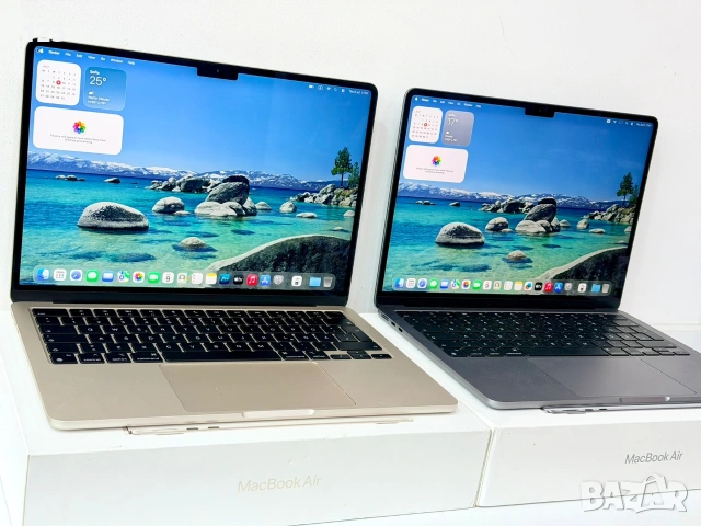 Като нови Macbook Air M2 8RAM 256SSD Starlight Space Gray Apple 100% Батерия