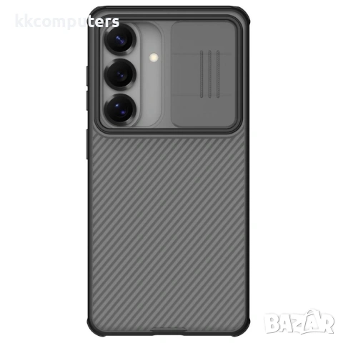 NILLKIN Camshield Pro Калъф за Samsung Galaxy A37 5G - PC+TPU, Плъзгащо капаче, Прозрачно-черен