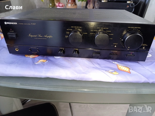 Усилвател Pioneer A-447 , снимка 4 - Ресийвъри, усилватели, смесителни пултове - 54457542