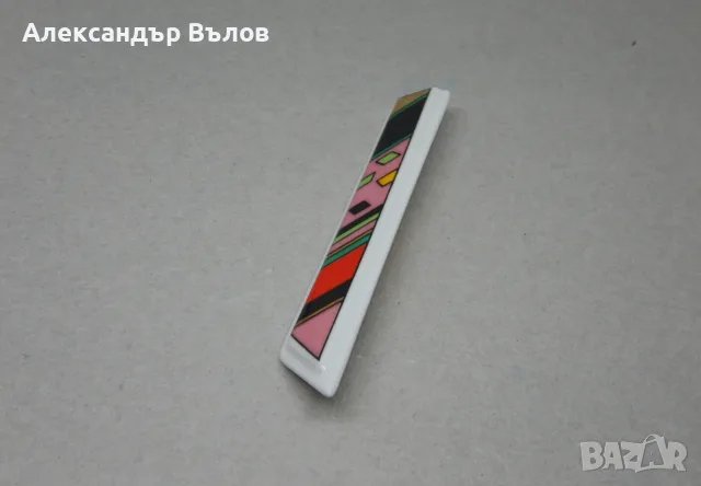 Винтидж порцеланова брошка Rosenthal Германия Ръчна изработка подписана, снимка 4 - Антикварни и старинни предмети - 55395473