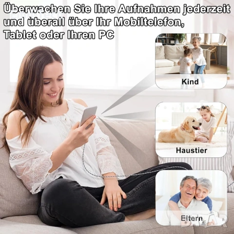 aosu 4K соларна WiFi камера + декоративна камера + мини WiFi камера, снимка 16 - Комплекти за видеонаблюдение - 54874531