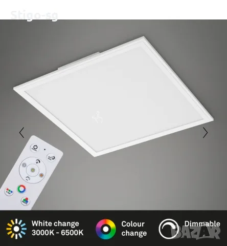 Таванен лед rgb панел с дистанционно 45/45см, снимка 2 - Лед осветление - 55564330
