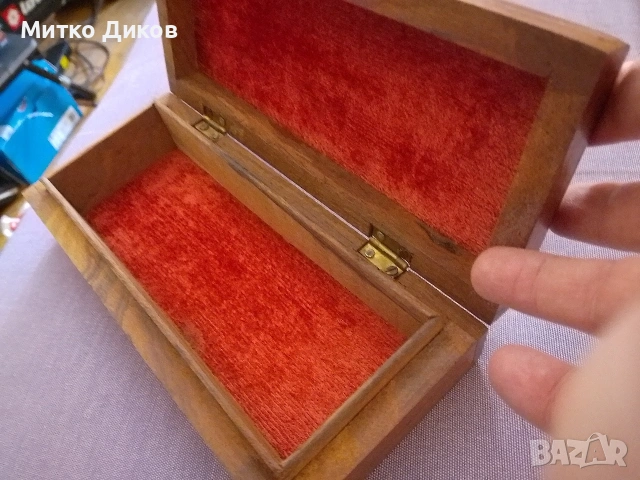 Индия нова дървена кутия с мет.орнаменти 200х87х48 мм ръчна изработка , снимка 10 - Декорация за дома - 54884937
