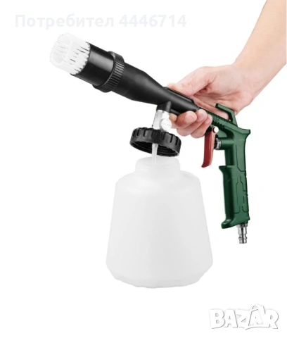 Пневматичен пистолет за почистване Parkside 1000 ml, 6.2 bar, снимка 4 - Други инструменти - 54371191