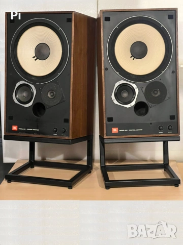Мониторни тонколони JBL 4311WX-A + Нови метални стойки + Усилвател