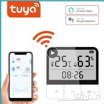 Wi-fi термометър   с влагомер и аларма  за инкубатор, оранжерия и стая ( нова стока ), снимка 2 - Друга електроника - 54925141