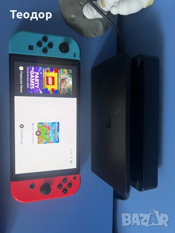 Nintendo Switch OLED (Пълен комплект) + Pro Контролер + 10 Игри + Калъф, снимка 5 - Nintendo конзоли - 55461984
