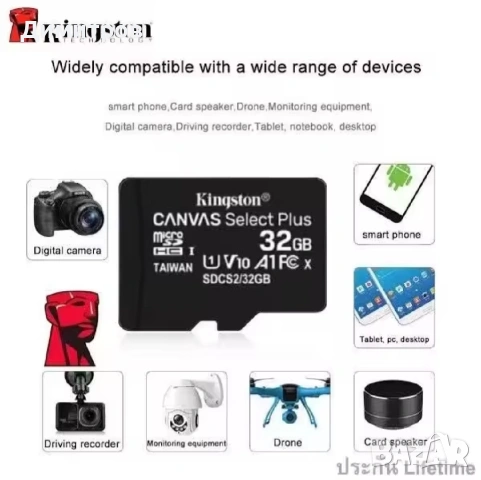 SD карта памет Kingston 512GB плюс SD адаптер, снимка 6 - Карти памет - 54754895