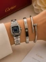 комплект часовник и гривни от висококачествена стомана cartier , снимка 1