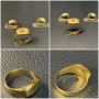 Чисто нови  Златен пръстен обеци 14 карата 585 gold prasten obeci zlato zlaten , снимка 2