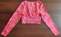 Блуза с дълги ръкави и розови мотиви, снимка 2
