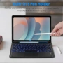 Нов Samsung Galaxy Tab A11 Plus A9 Plus калъф кейс с клавиатура тъчпад подсветка таблет Самсунг, снимка 5