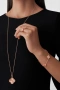 Van Cleef & Arpels VCA Rose Gold Magic Clear Long Vintage Alhambra Clover Дамско Колие, снимка 11