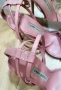 Елегантни розови сандали на ток Zara Basic, снимка 3