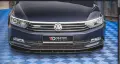 Преден лип спойлер за пасат б8 / vw passat b8 lip spoiler / добавка за предна броня / нож, снимка 2