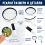 Голяма стъклена увеличителна ръчна лупа с дръжка за четене на книги 3X увеличение голям диаметър , снимка 3
