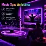RGB LED неонова лента 5 м 24 V IP65 с APP и дистанционно, снимка 2