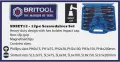 BRITOOL нов комплект от 12 броя ударни отвертки impact cap хром ванадий, снимка 5